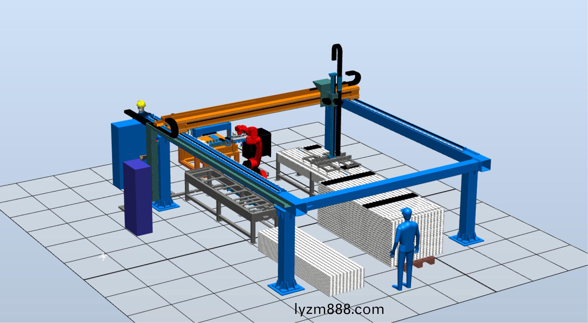 光伏鋁型材塗膠機器人