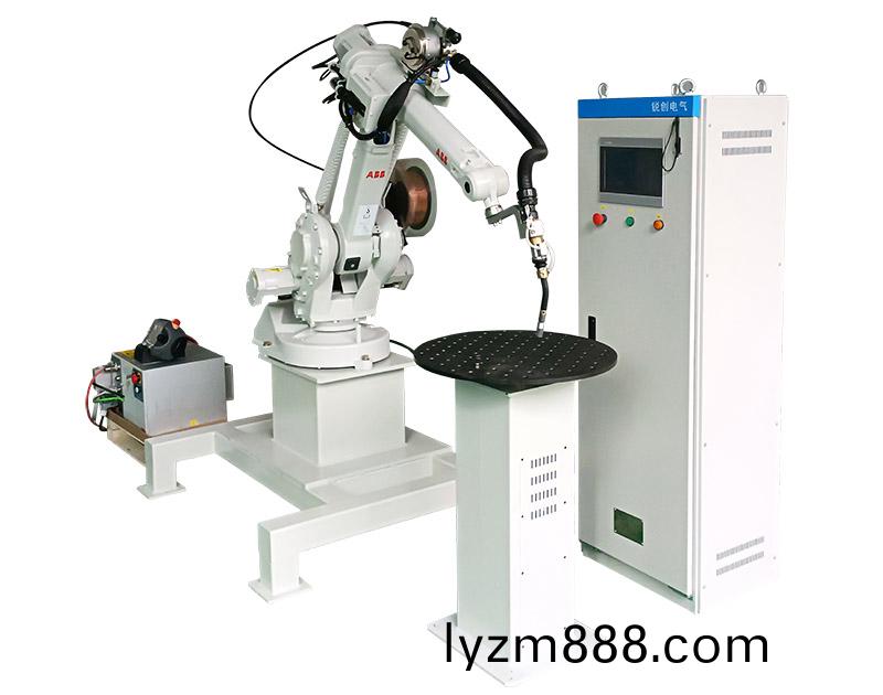 帶變位機的二氧化碳弧銲接機器人工作站