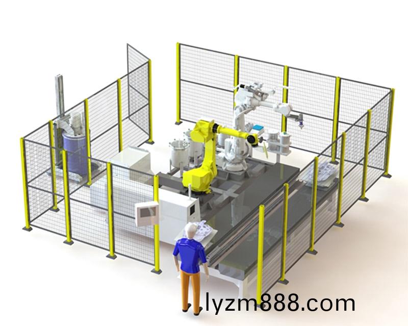 多工位自動流水線塗膠工作站